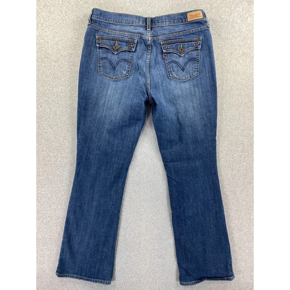 Levi's Jeans Women's‎ (14L) 34x31 Boot Cut 515 Stretch Flap Pockets Medium Wash